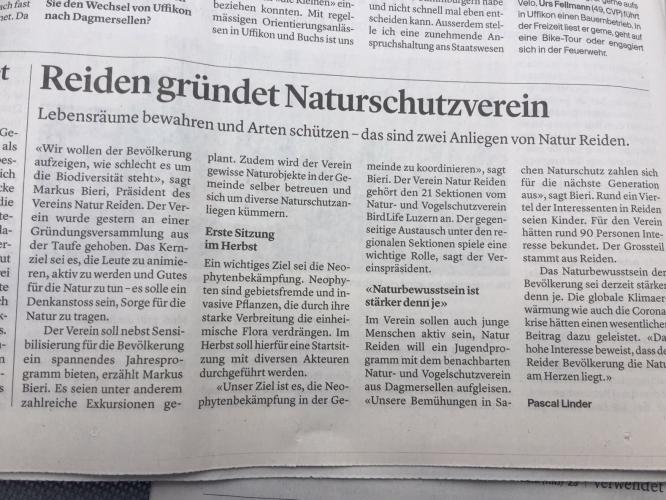 Luzerner Zeitung 22.08.2020